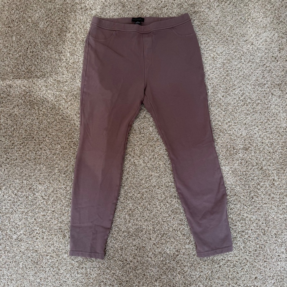 Sanctuary Womens XXL Mauve Brown Pull On Skinny Leggings Stretch Pants